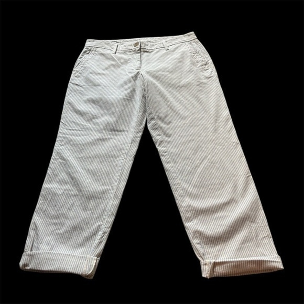 Pinstripe Talbots relaxed Chinos pants